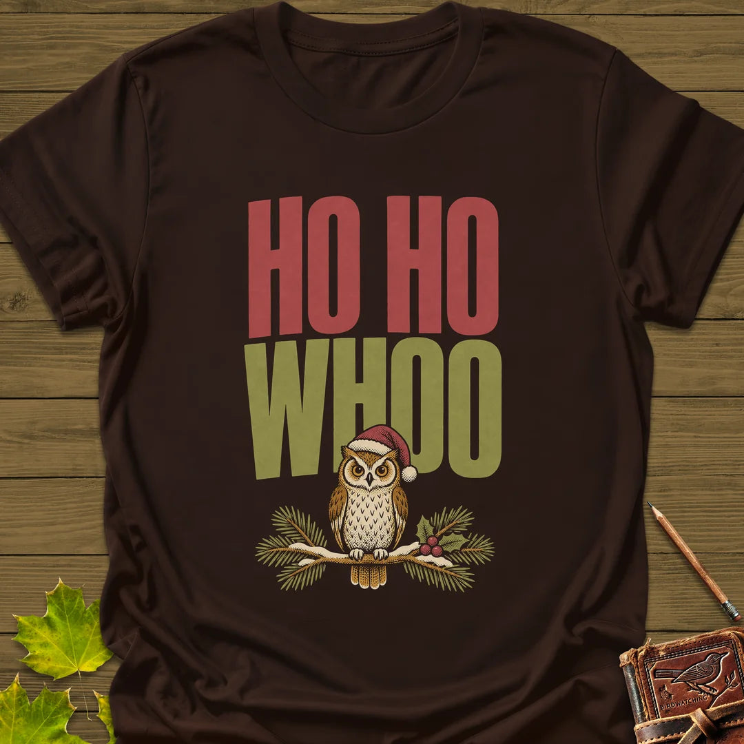 Ho Ho Whoo T-Shirt in Dark Chocolate