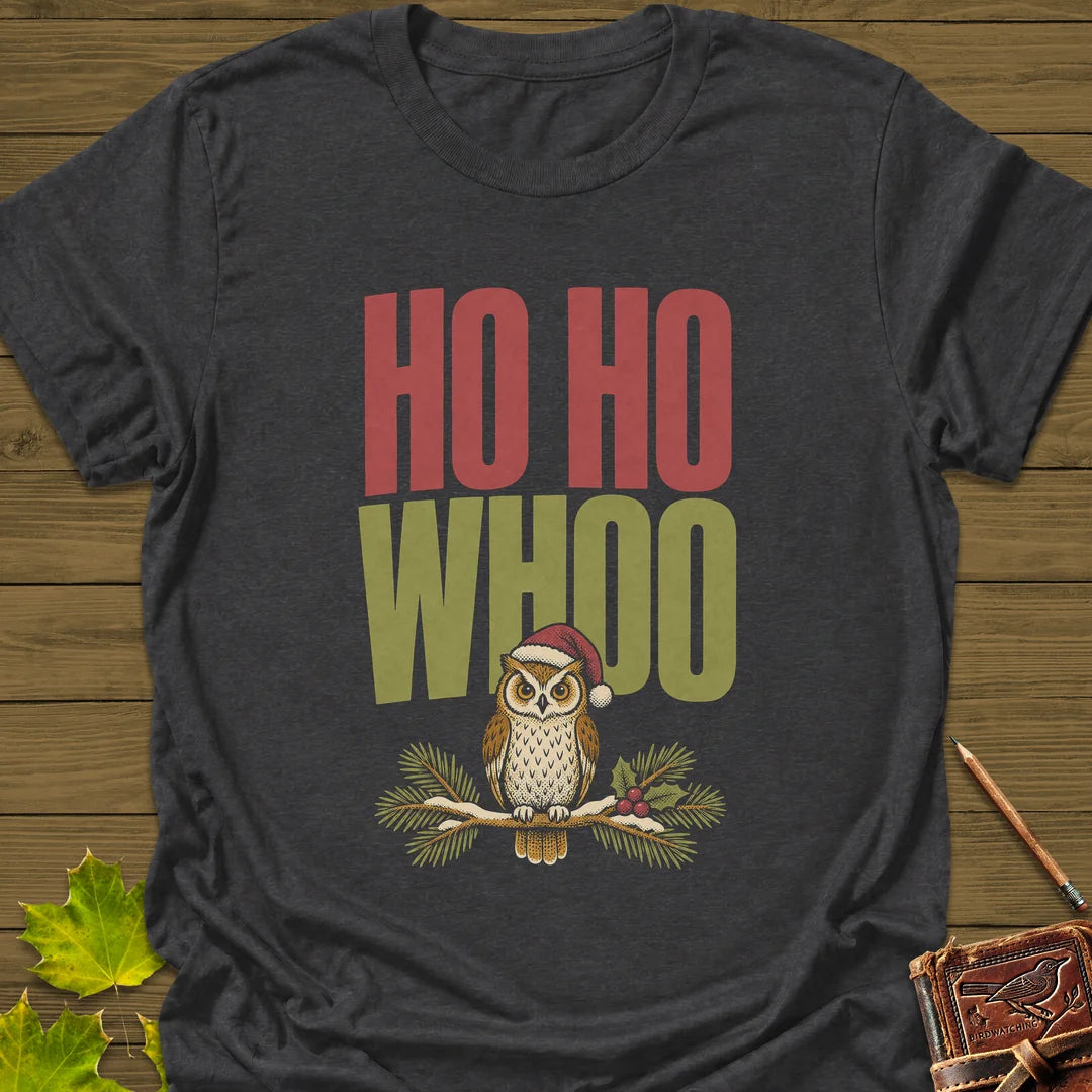 Ho Ho Whoo T-Shirt in Dark Heather