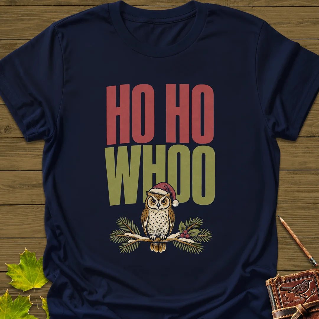 Ho Ho Whoo T-Shirt in Navy