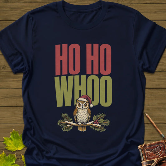Ho Ho Whoo T-Shirt in Navy