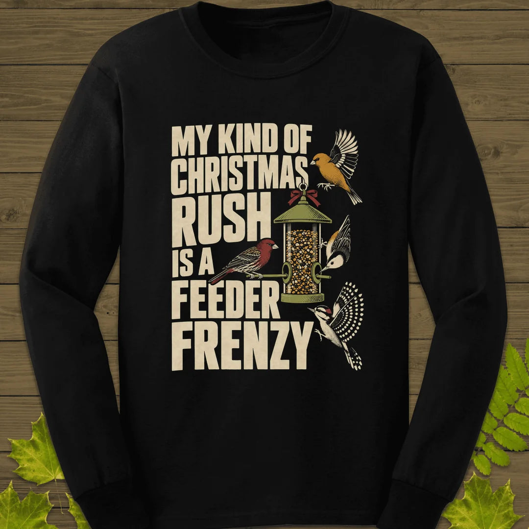 Feeder Frenzy Long Sleeve in Black