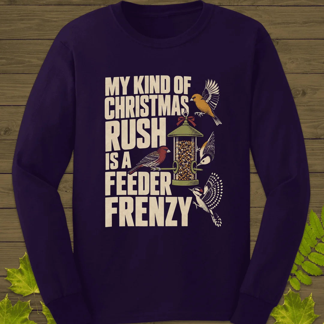Feeder Frenzy Long Sleeve in Purple