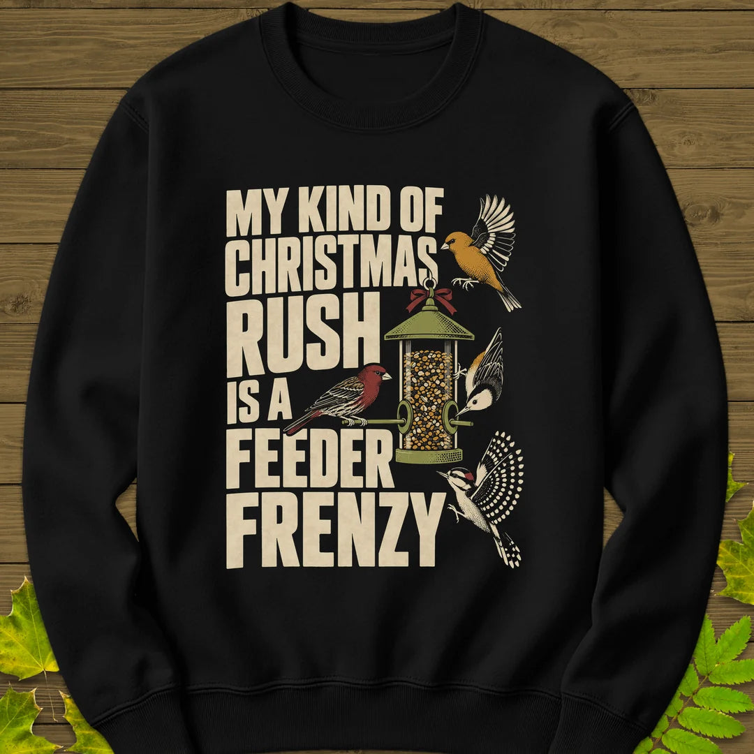 Feeder Frenzy Sweatshirt in Black