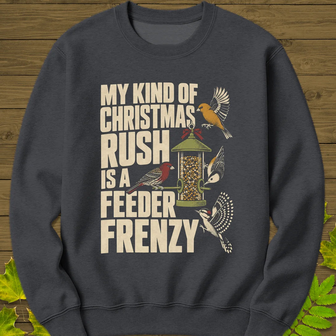 Feeder Frenzy Sweatshirt in Dark Heather