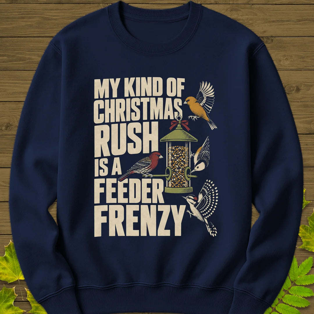 Feeder Frenzy Sweatshirt in Navy
