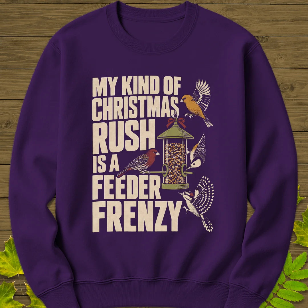 Feeder Frenzy Sweatshirt in Purple
