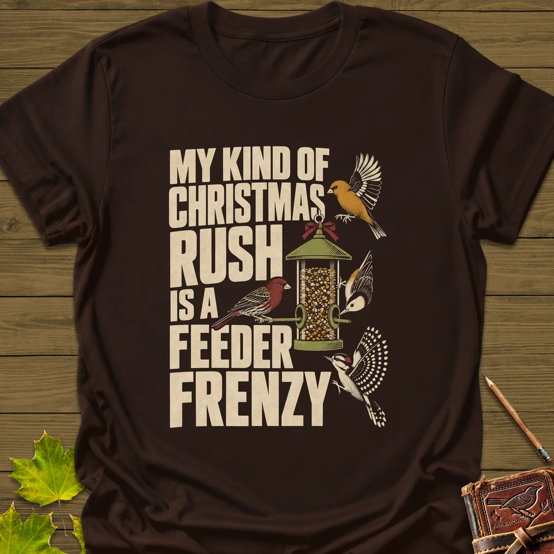 Feeder Frenzy T-Shirt in Dark Chocolate