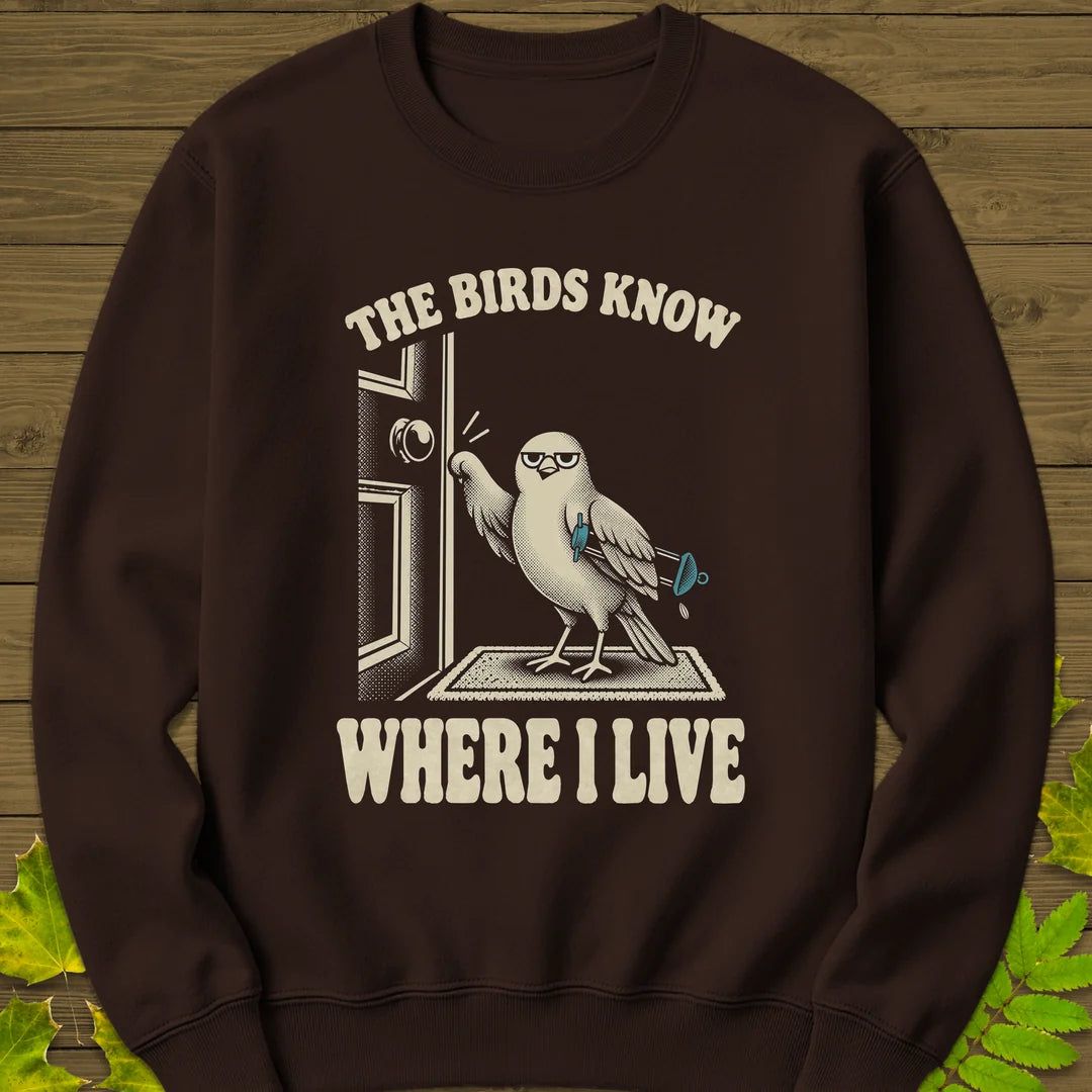 Birds Know Sweatshirt in Dark Chocolate