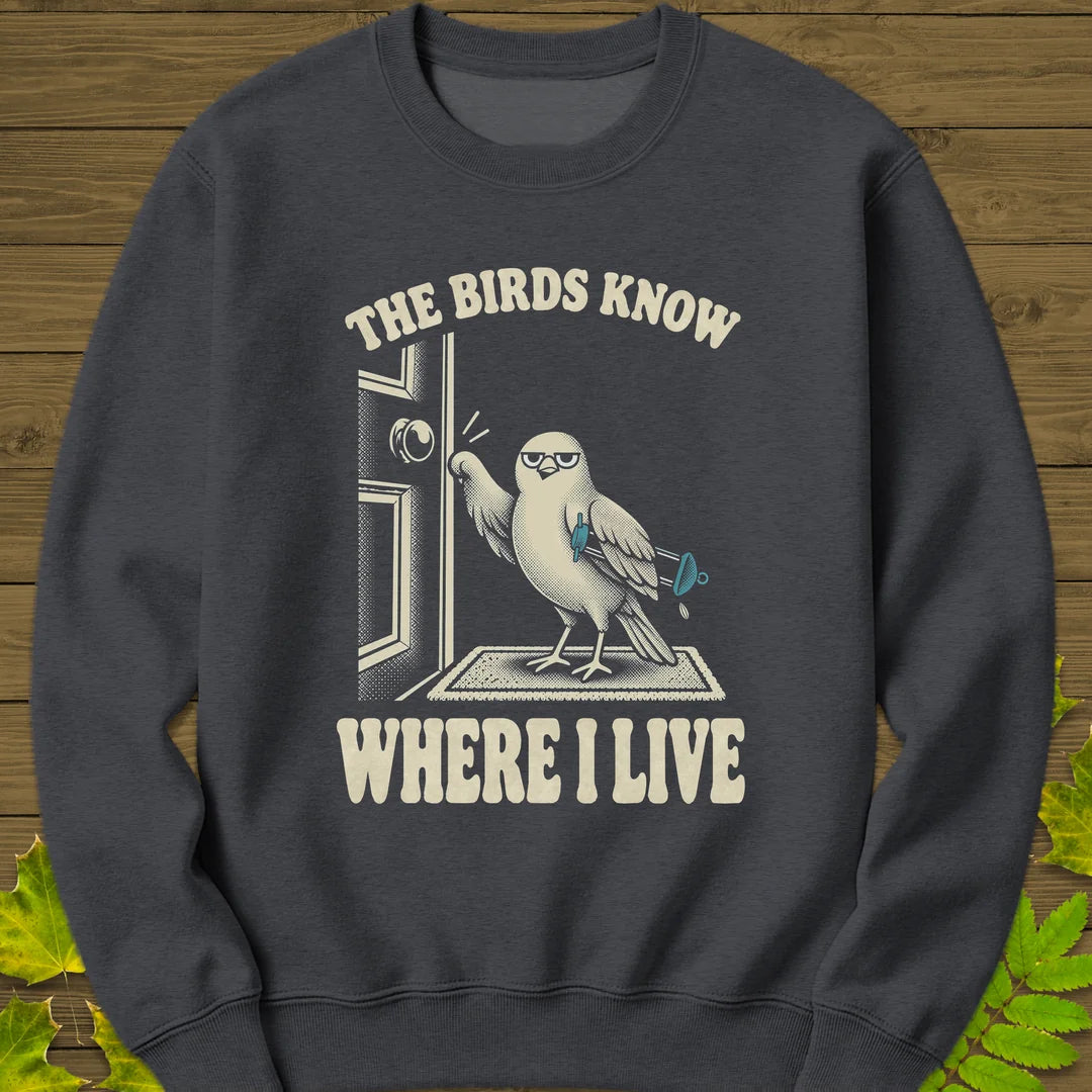 Birds Know Sweatshirt in Dark Heather