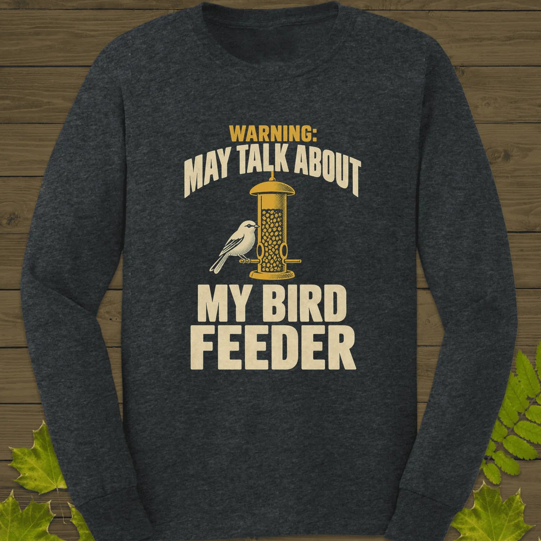 Feeder Warning Long Sleeve in Dark Heather