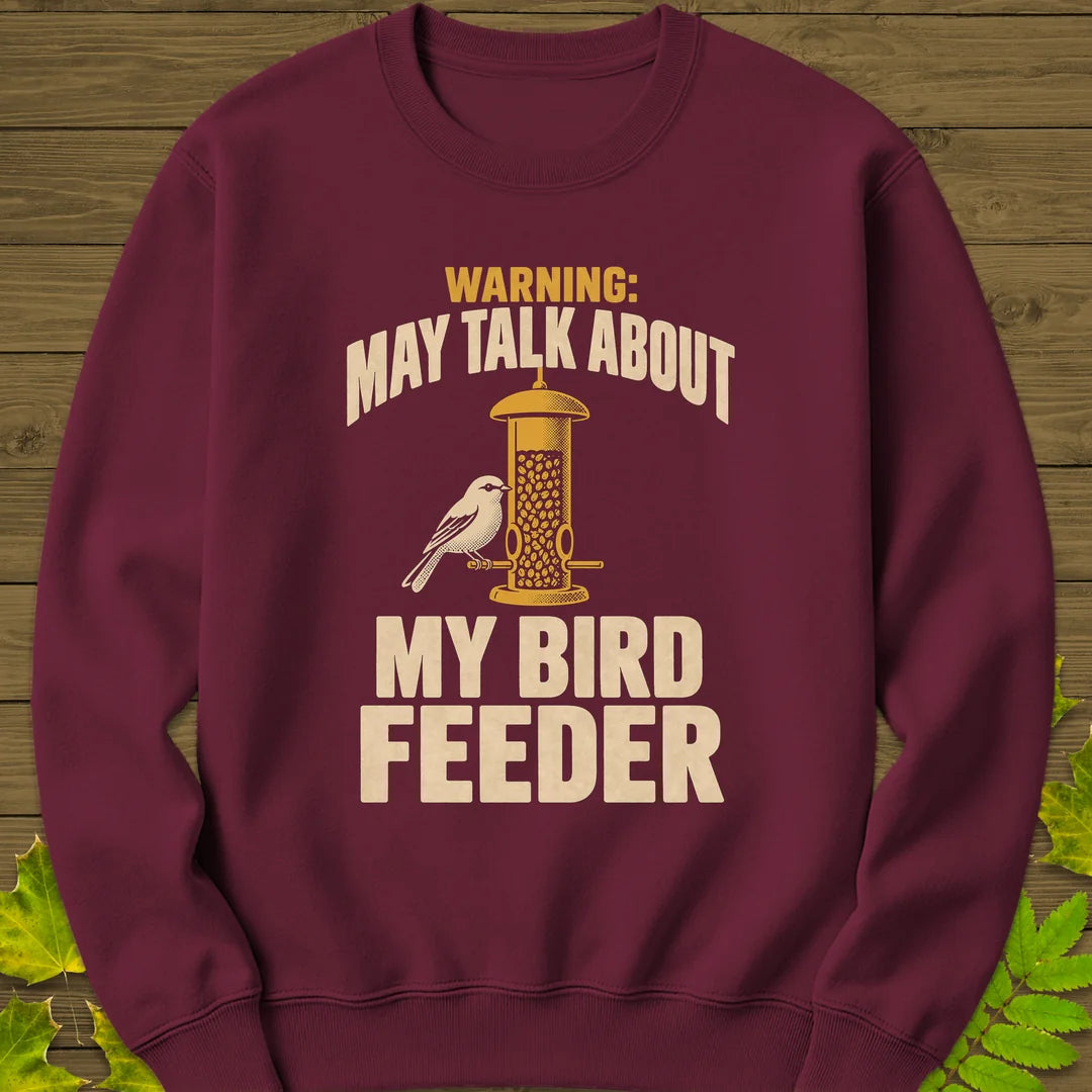 Feeder Warning Sweatshirt in Maroon