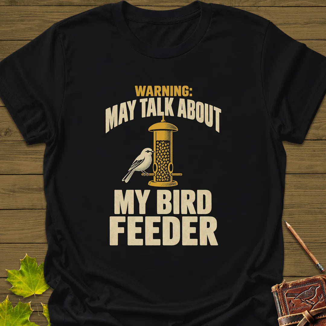 Feeder Warning T-Shirt in Black