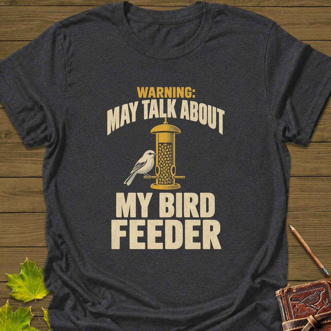 Feeder Warning T-Shirt in Dark Heather