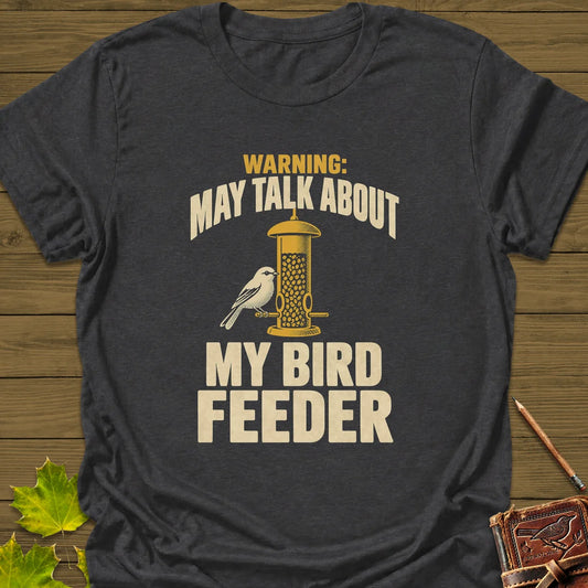 Feeder Warning T-Shirt in Dark Heather