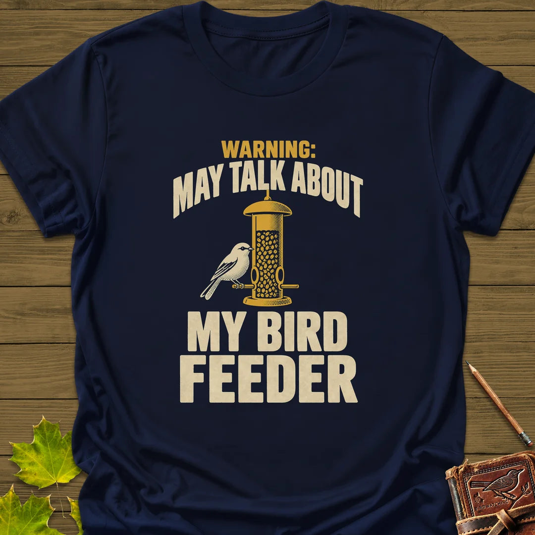 Feeder Warning T-Shirt in Navy