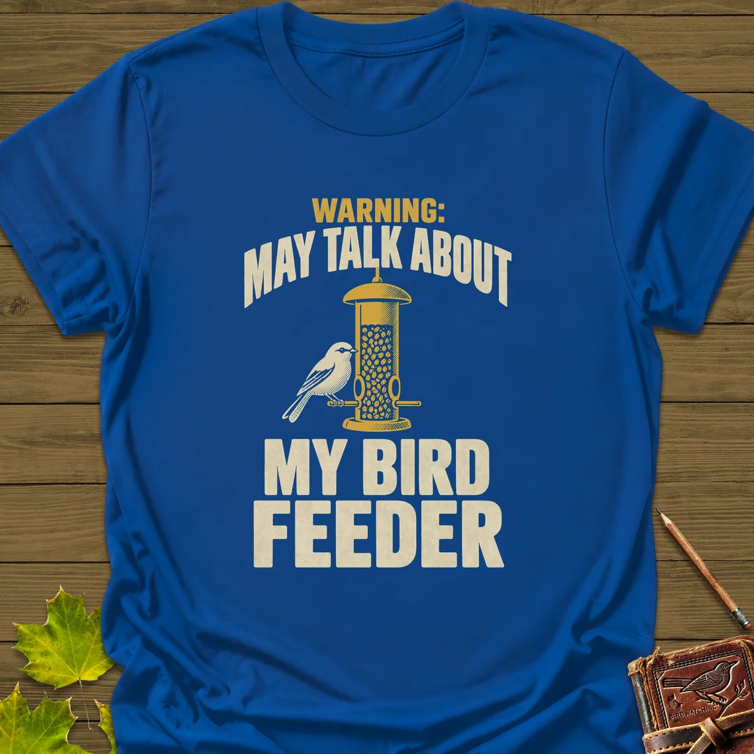 Feeder Warning T-Shirt in Royal
