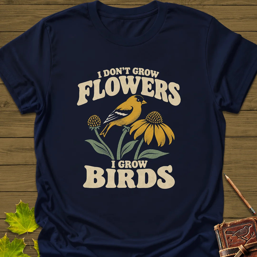 I Grow Birds T-Shirt in Navy