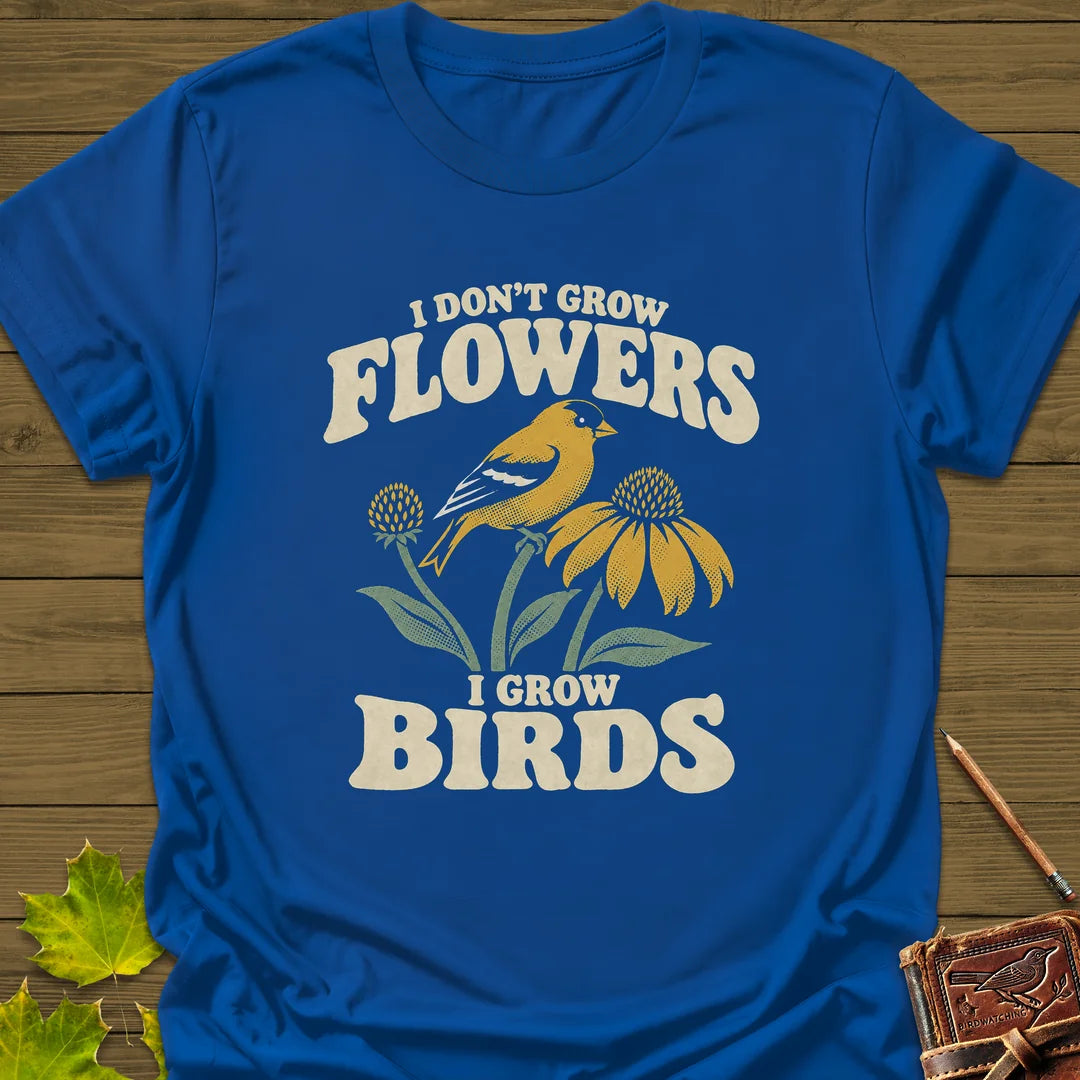 I Grow Birds T-Shirt in Royal