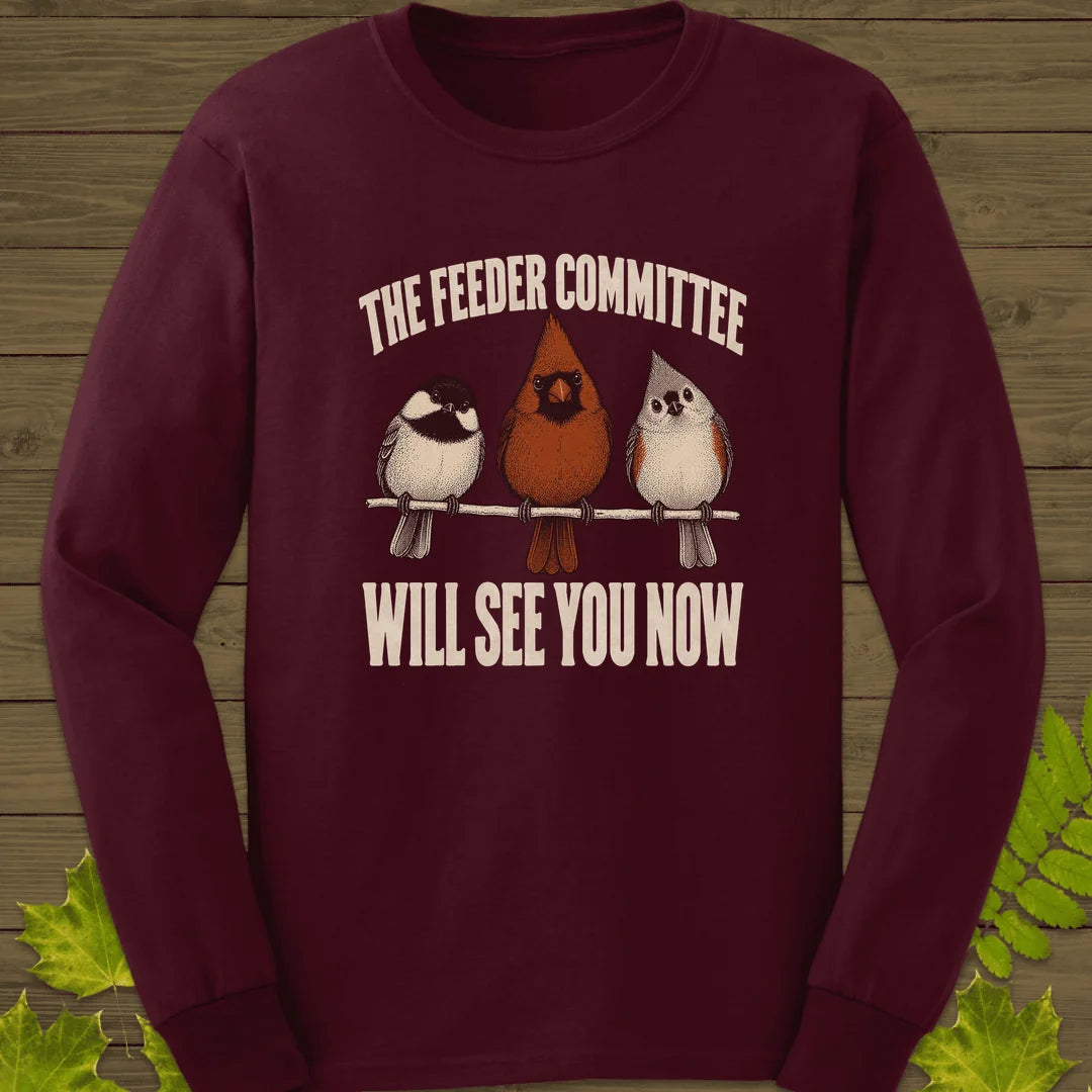 Feeder Committee Long Sleeve in Maroon