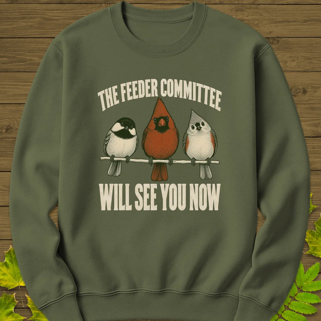 Feeder Committee Sweatshirt in Military Green