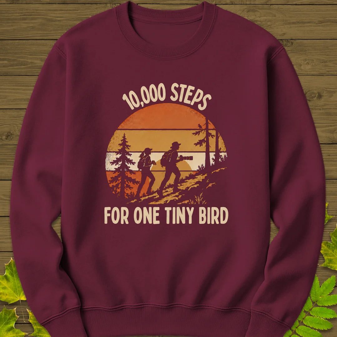 Tiny Bird Trek Sweatshirt in Maroon