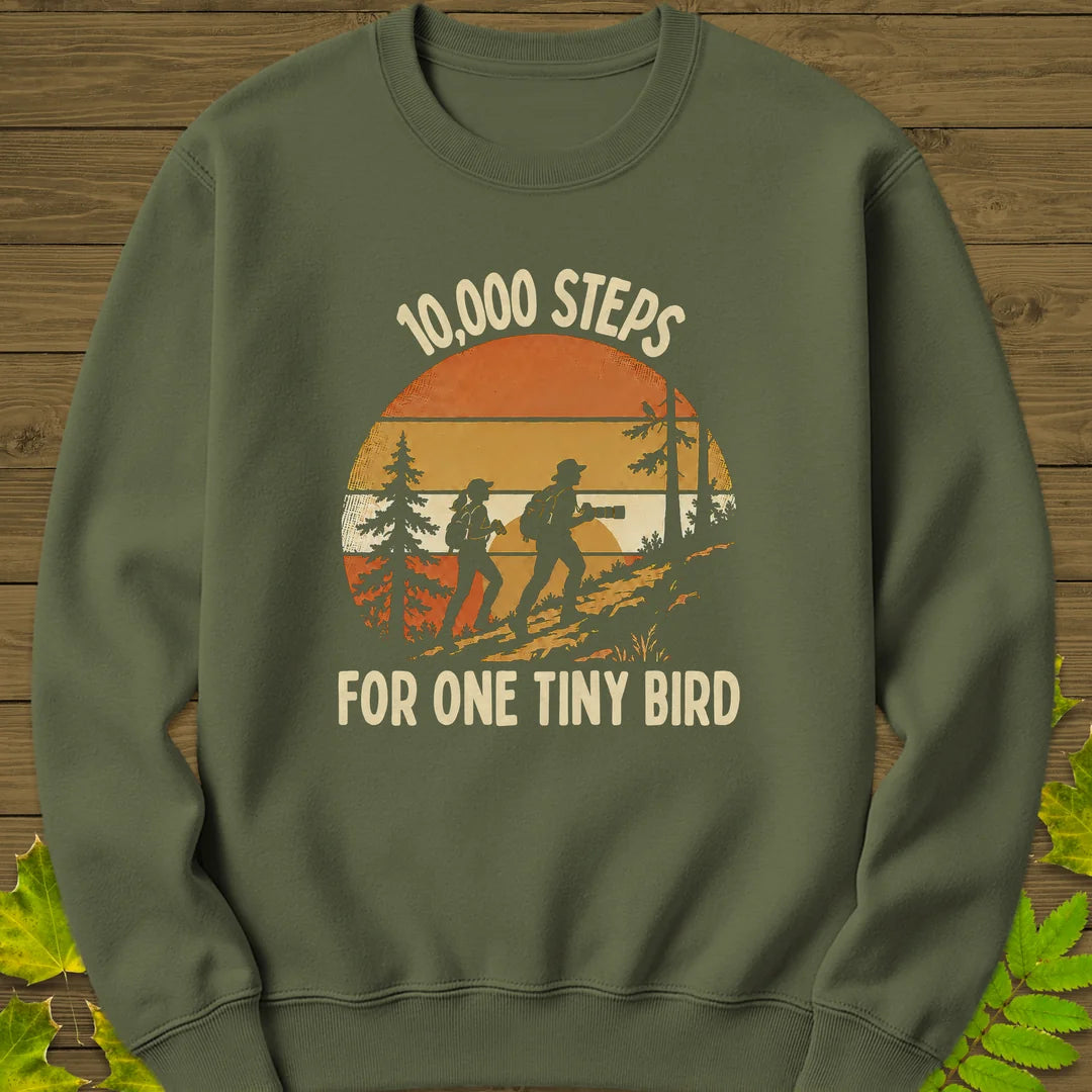 Tiny Bird Trek Sweatshirt in Military Green