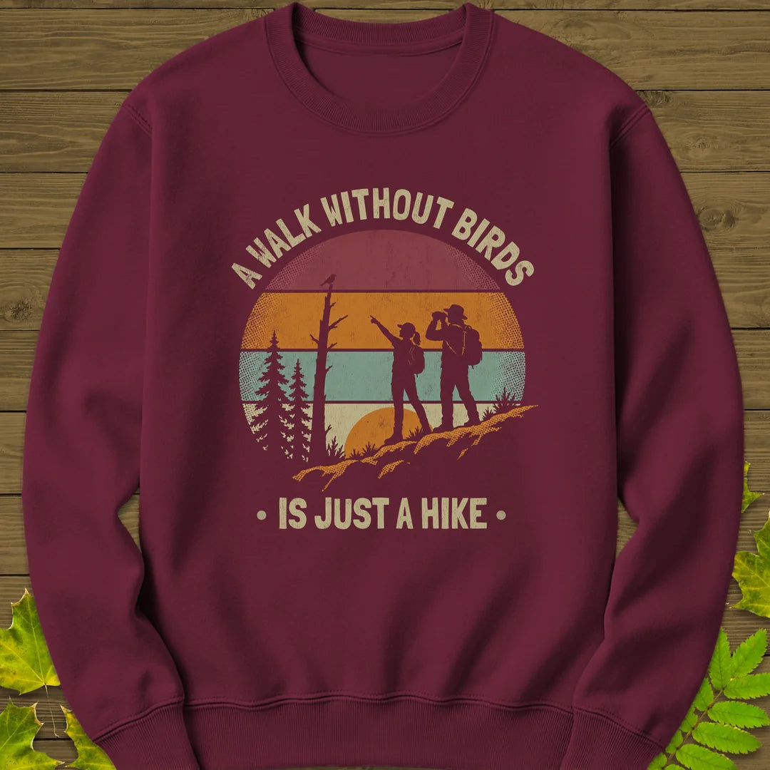 Just A Hike Sweatshirt in Maroon