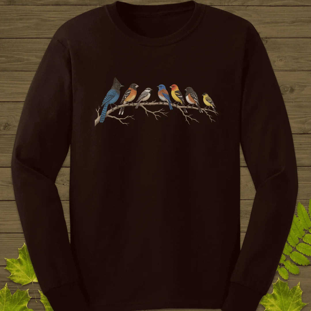 Perched Together Long Sleeve in Dark Chocolate