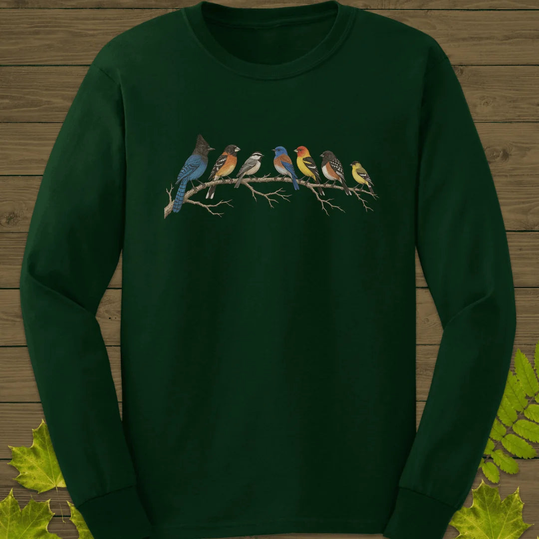 Perched Together Long Sleeve in Forest Green