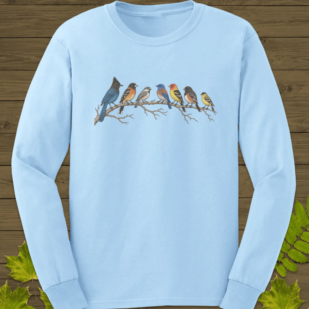 Perched Together Long Sleeve in Light Blue