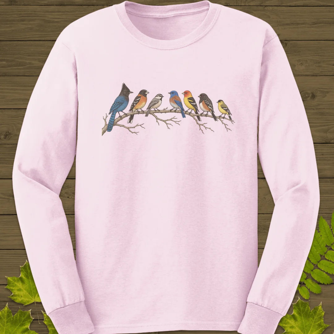 Perched Together Long Sleeve in Light Pink