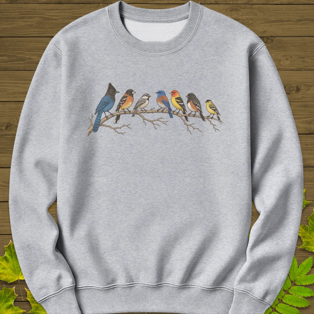 Perched Together Sweatshirt in Sport Grey