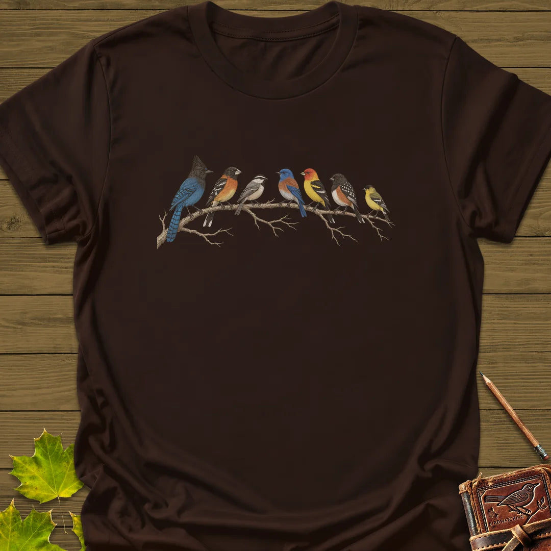 Perched Together T-Shirt in Dark Chocolate
