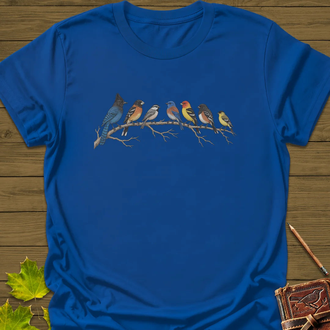 Perched Together T-Shirt in Royal