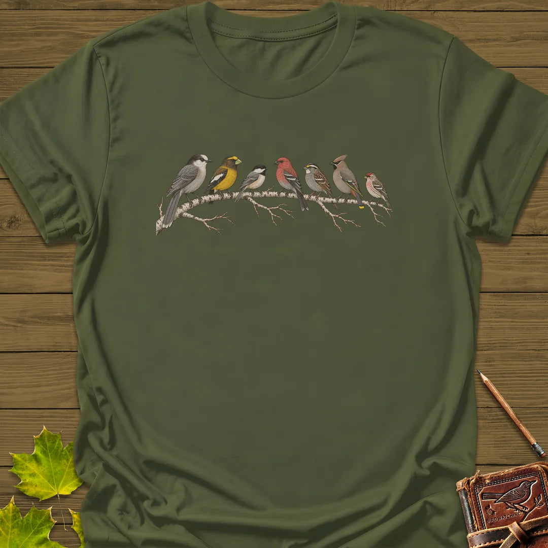Seven On A Branch T-Shirt in Military Green