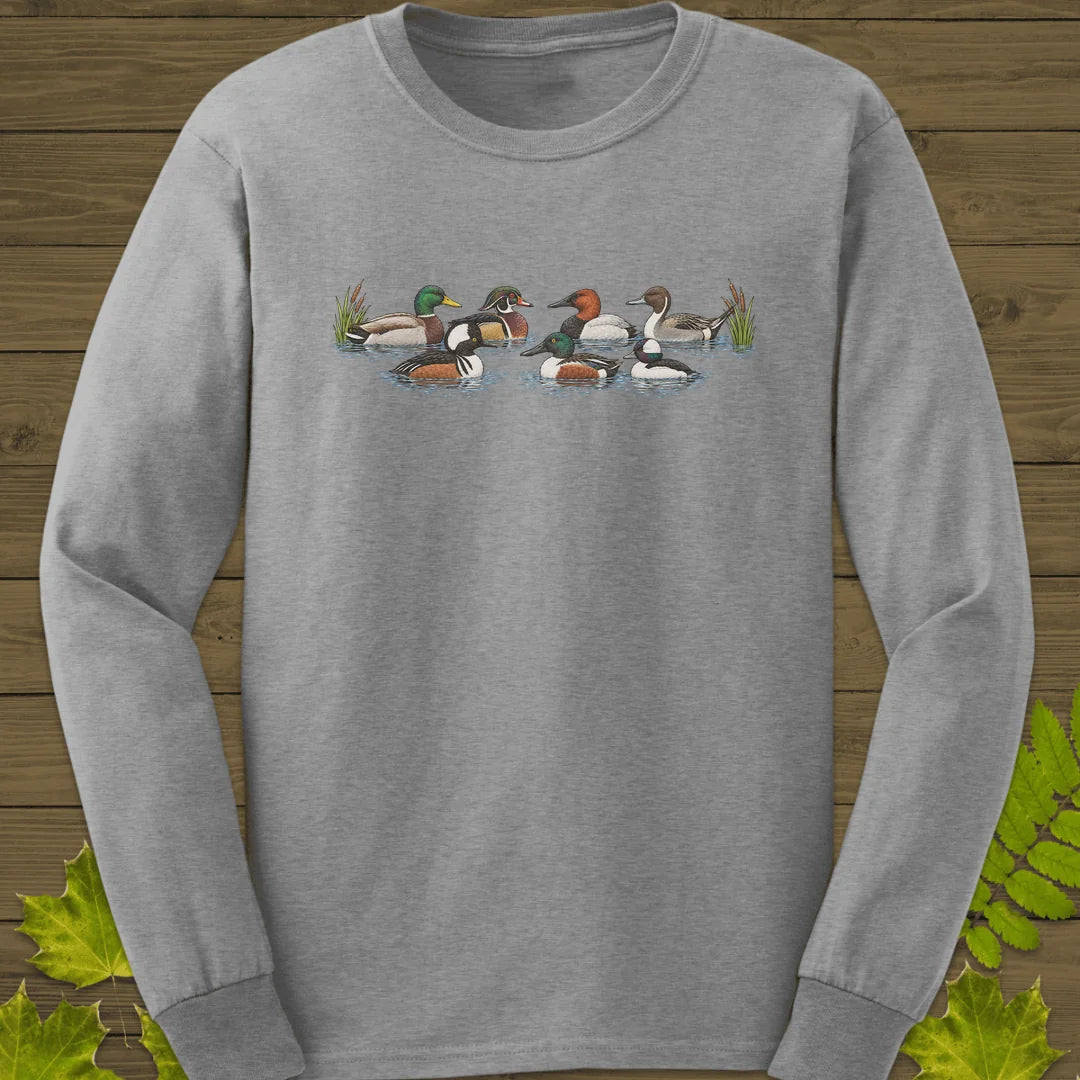 Duck Row Long Sleeve in Sport Grey