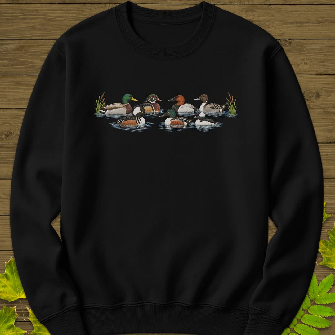 Duck Row Sweatshirt in Black