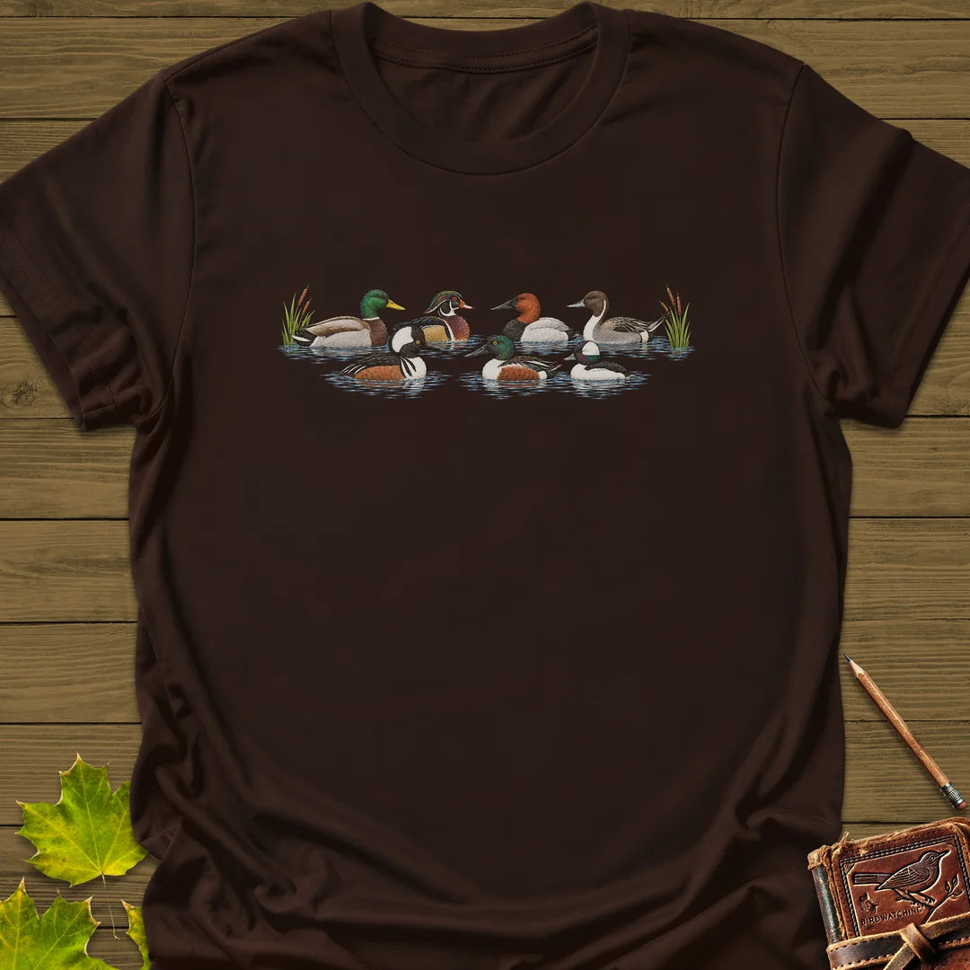 Duck Row T-Shirt in Dark Chocolate