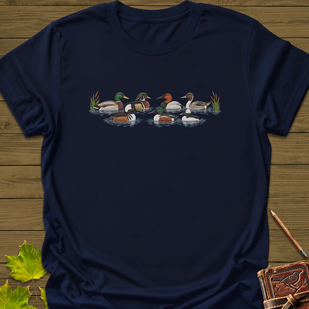 Duck Row T-Shirt in Navy
