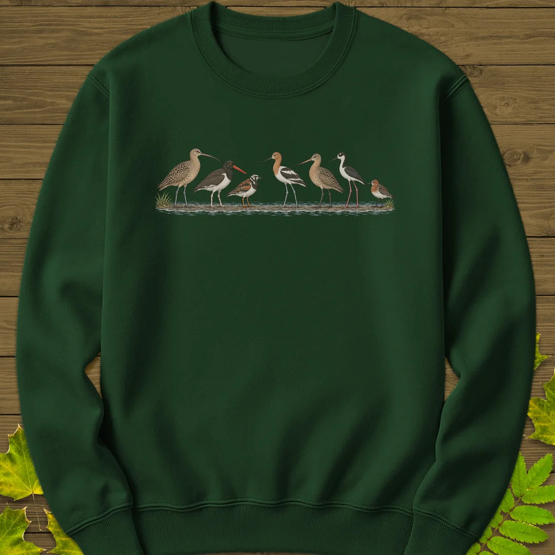 Shorebird Lineup Sweatshirt in Forest Green