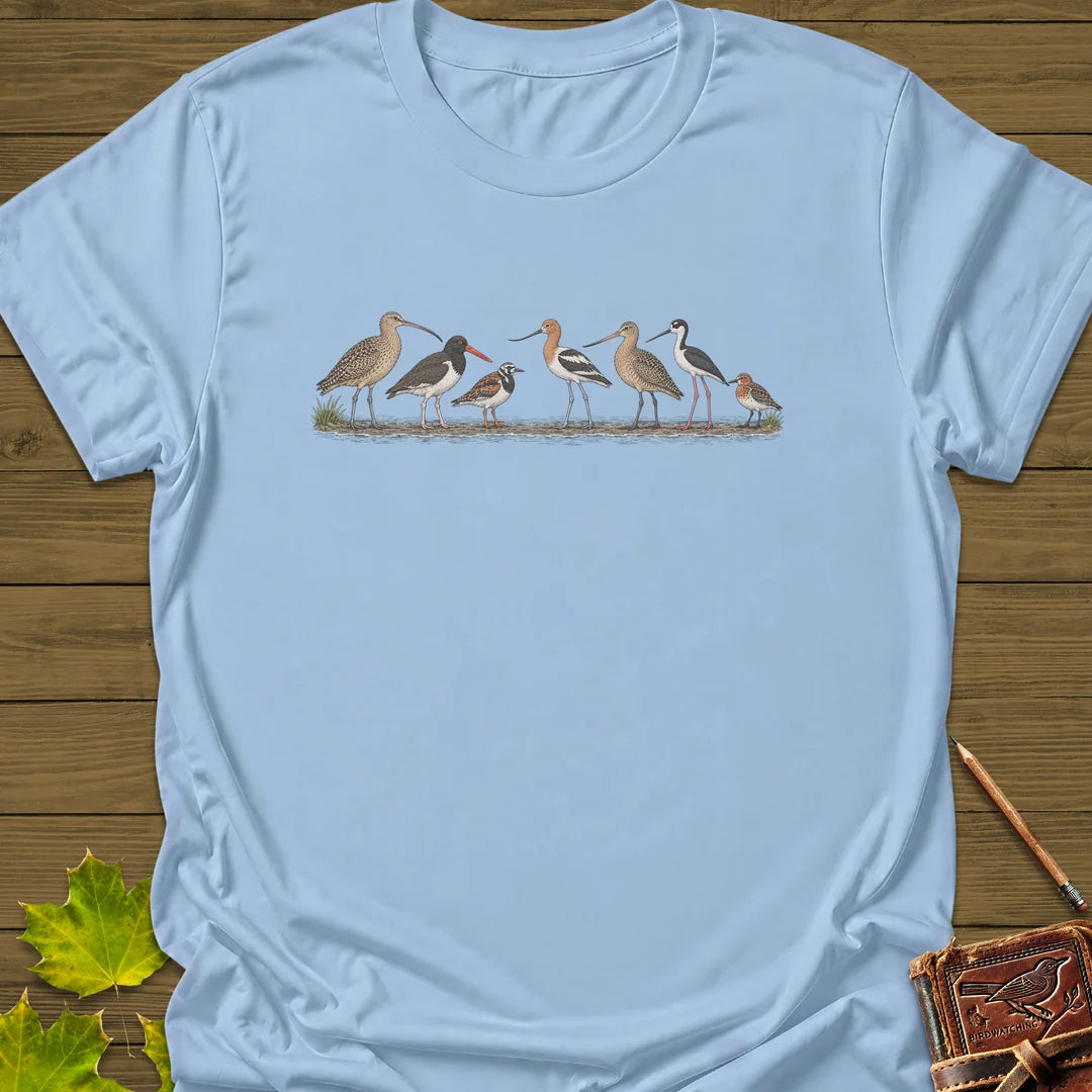 Shorebird Lineup T-Shirt in Light Blue