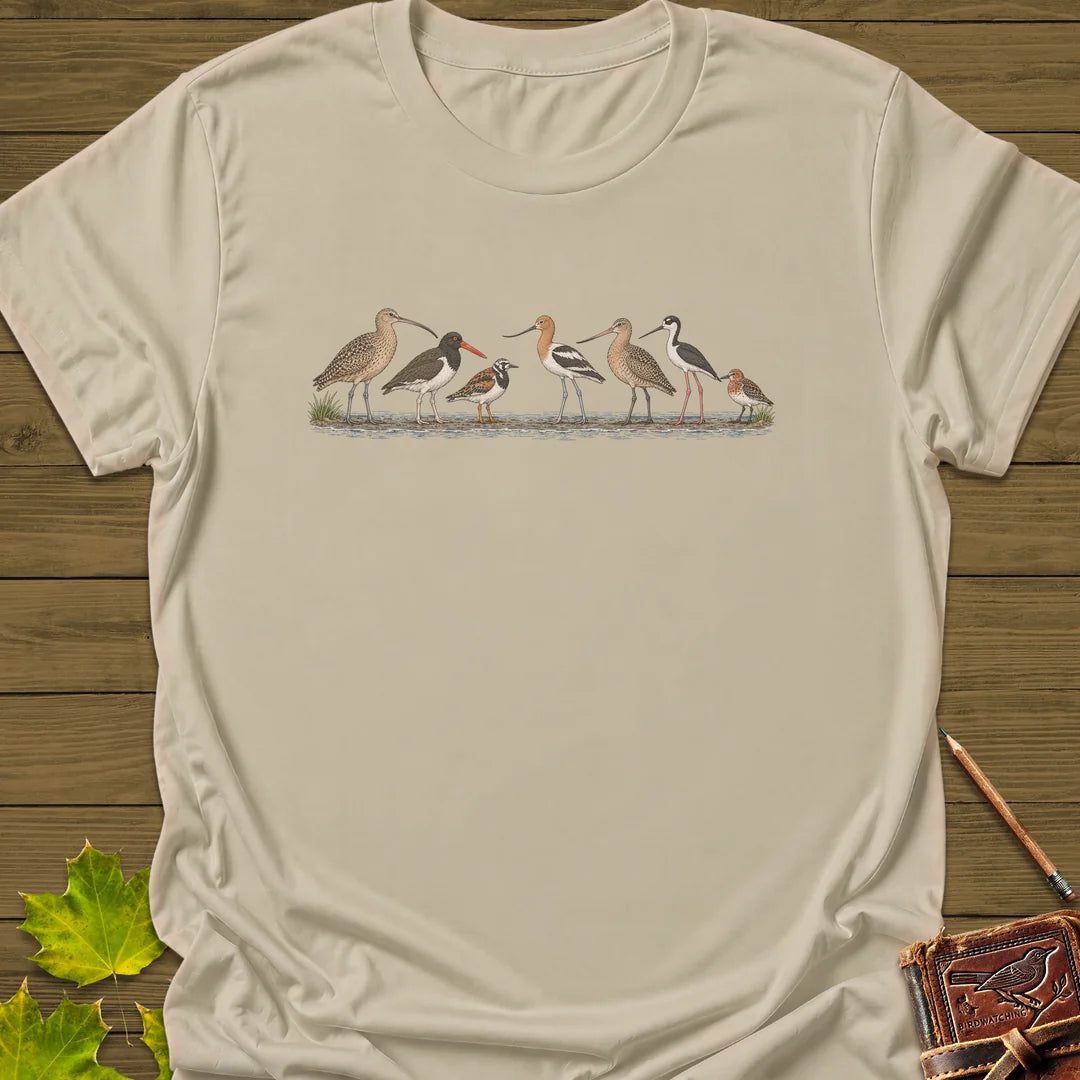 Shorebird Lineup T-Shirt in Sand