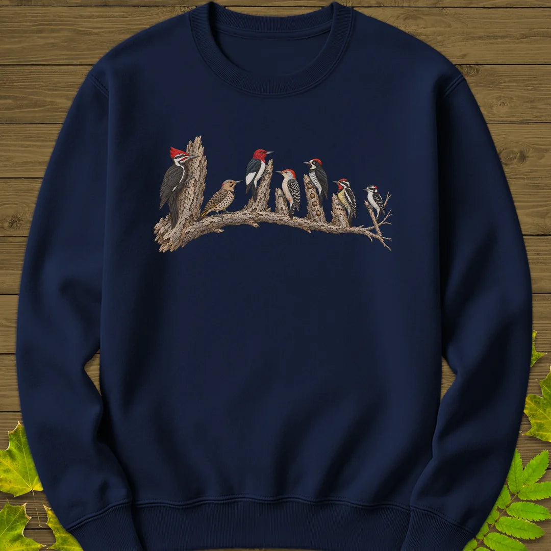 Woodpecker Lineup Sweatshirt in Navy