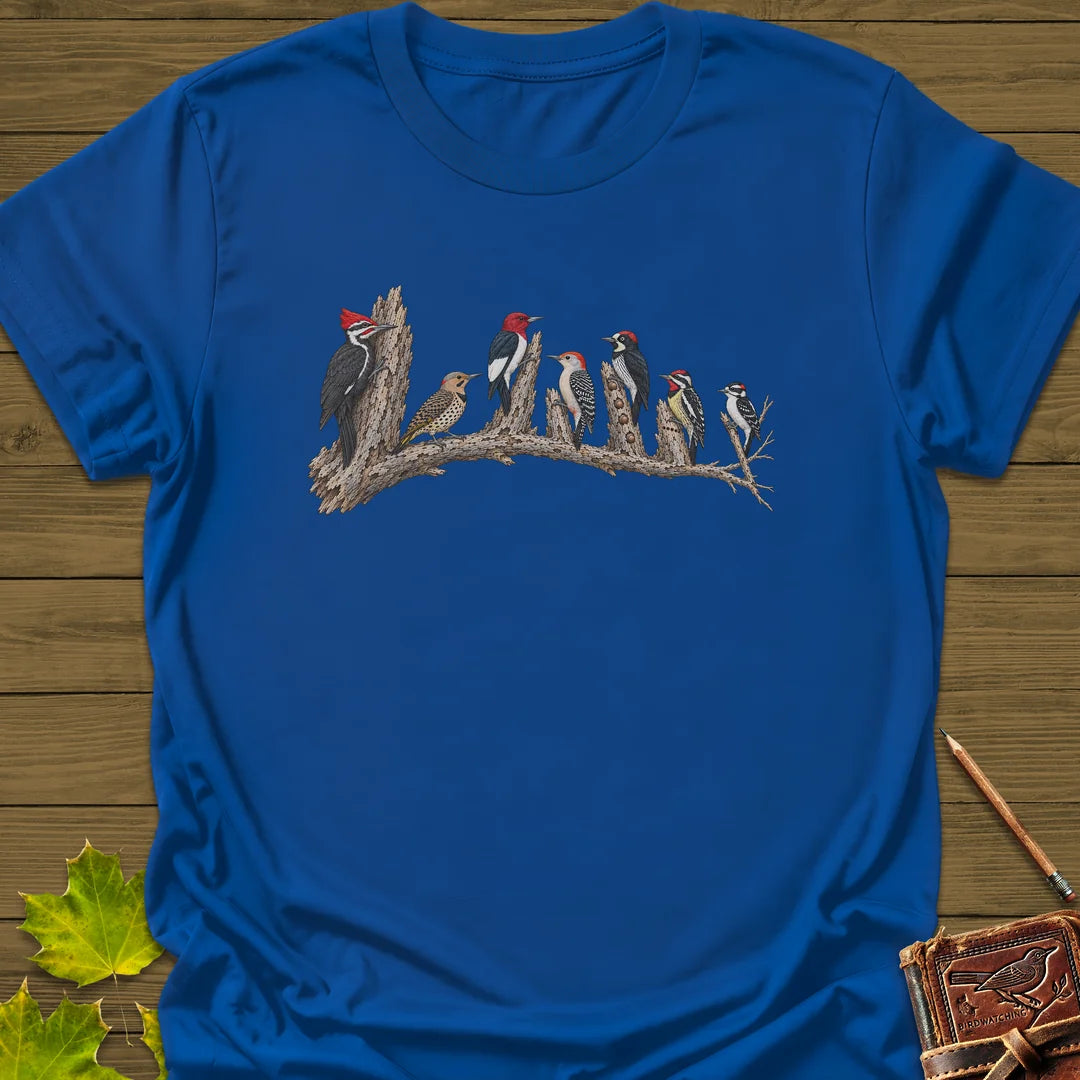 Woodpecker Lineup T-Shirt in Royal