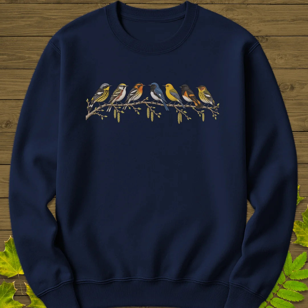 Warbler Lineup Sweatshirt in Navy