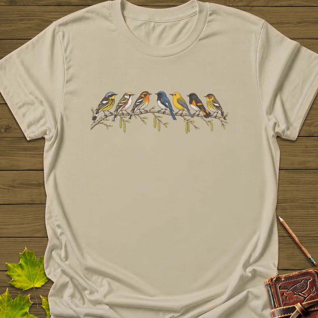 Warbler Lineup T-Shirt in Sand