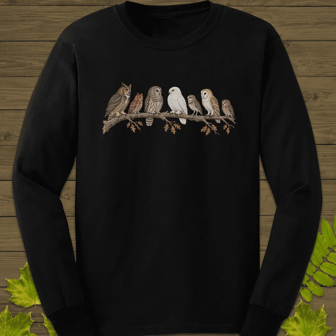 Owl Parliament Long Sleeve in Black