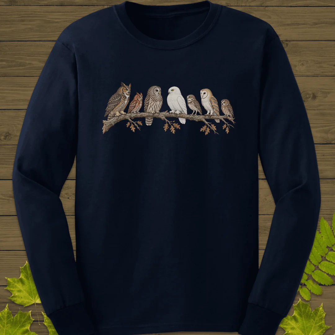 Owl Parliament Long Sleeve in Navy