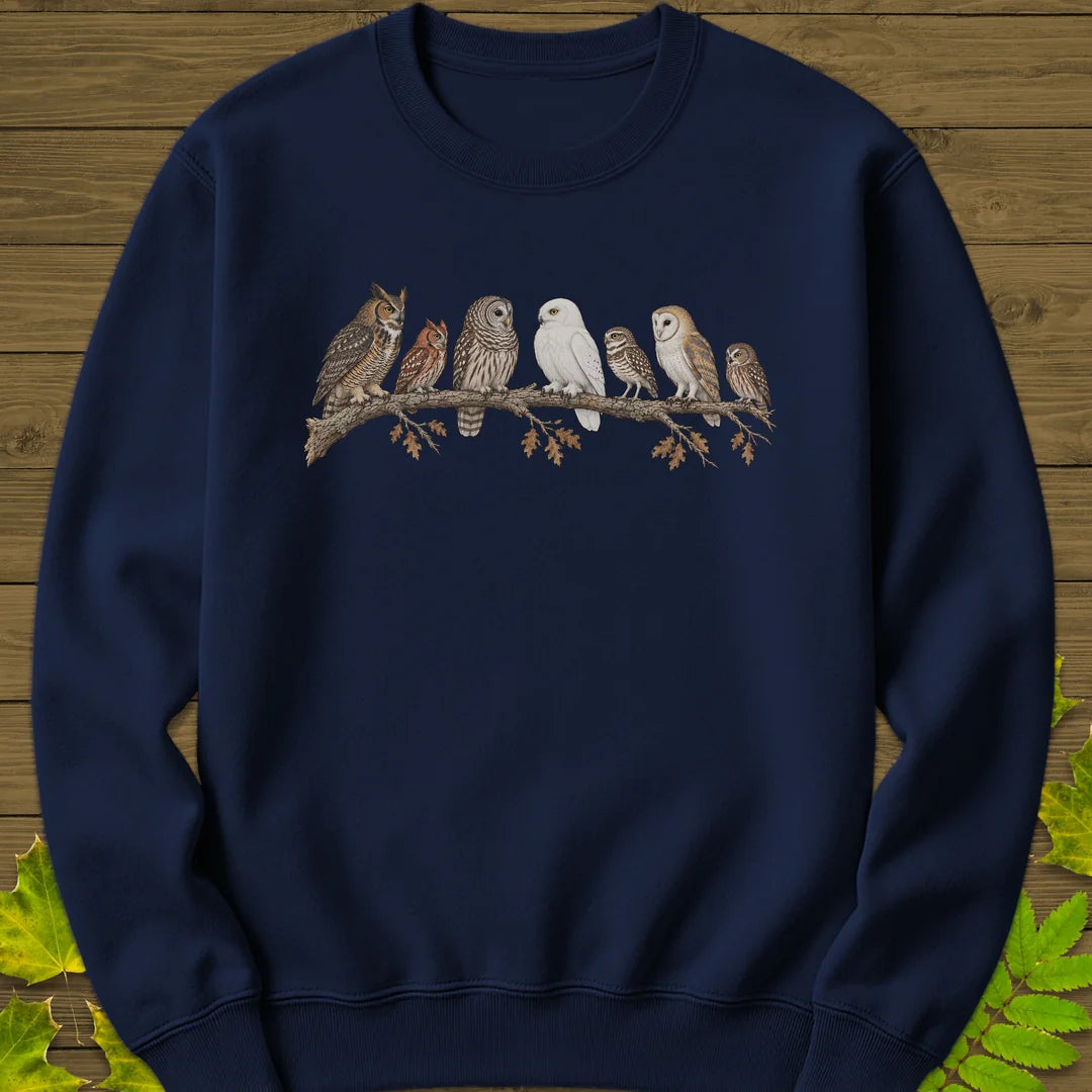 Owl Parliament Sweatshirt in Navy