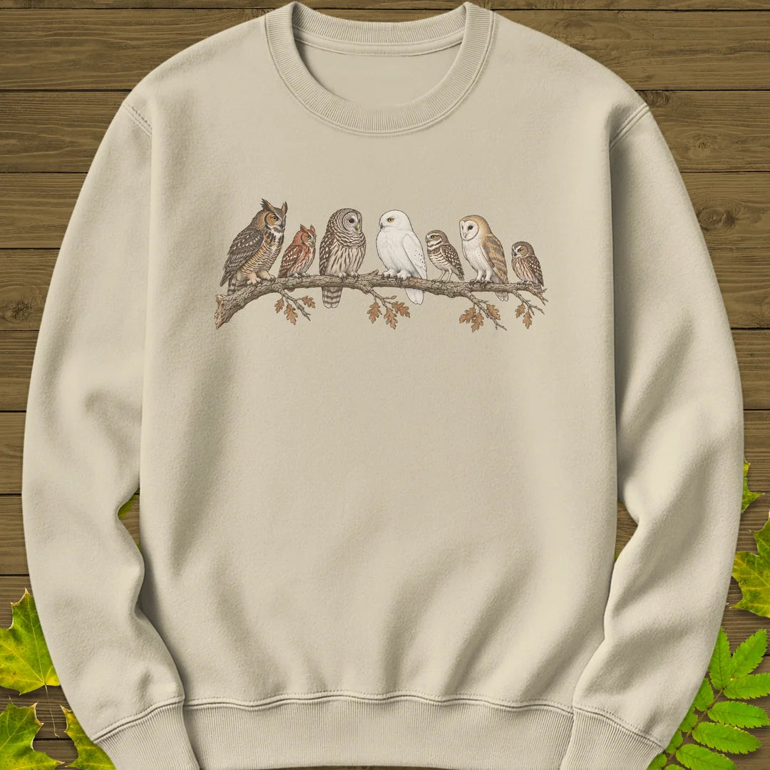 Owl Parliament Sweatshirt in Sand